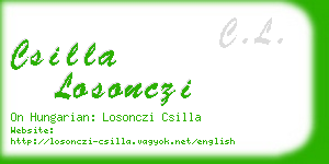 csilla losonczi business card